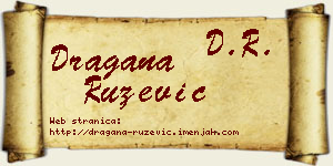 Dragana Ružević vizit kartica